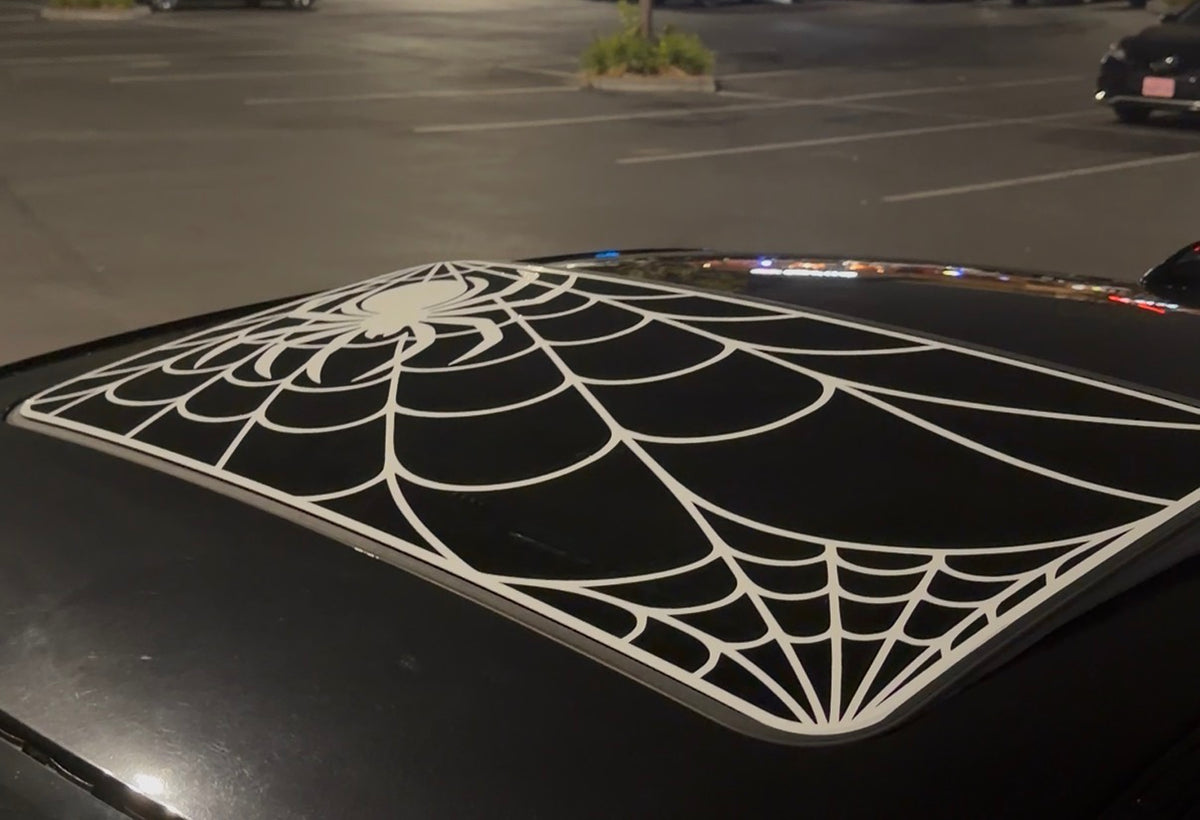 Spiderweb Sunroof Decal